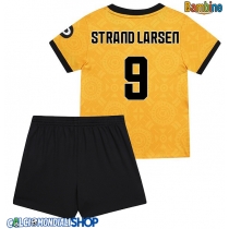 Maglie da calcio Wolves Jorgen Strand Larsen #9 Prima Maglia Bambino 2025-26 Manica Corta (+ Pantaloni corti)